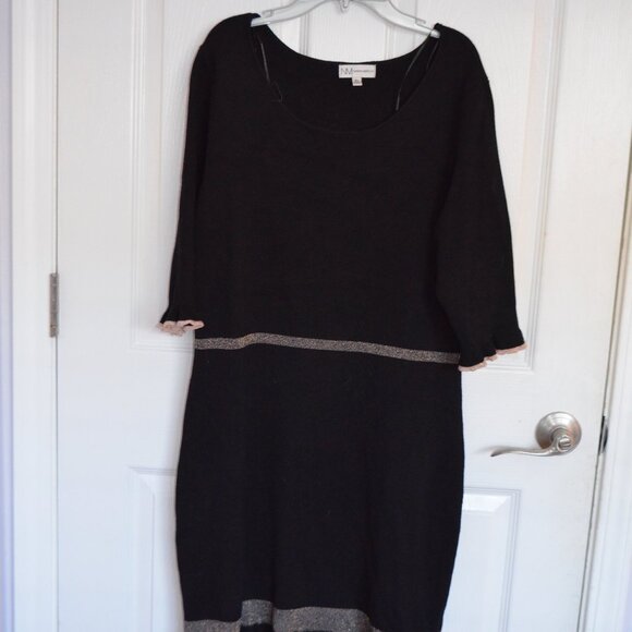 Neiman Marcus Black Midi Dress - Picture 1 of 3